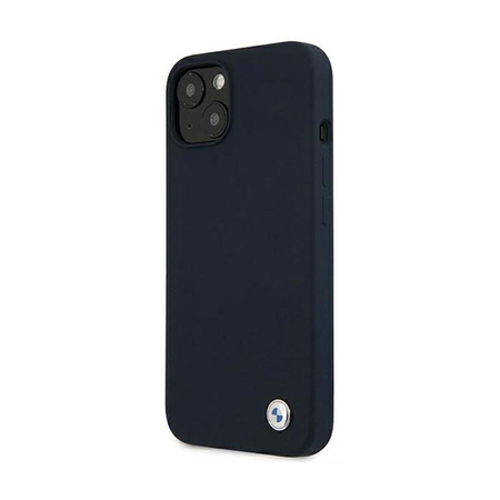Silikonové pouzdro BMW Signature Logo pro iPhone 13 mini (tmavě modré)