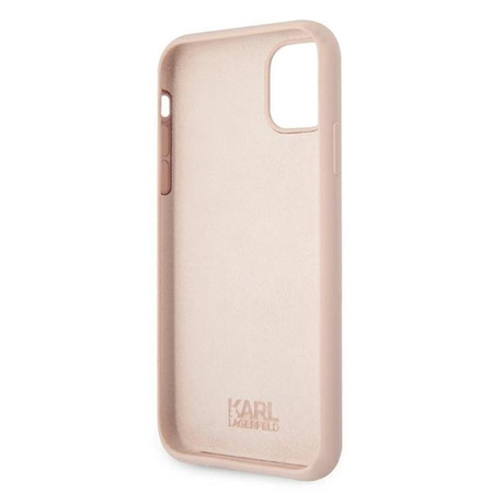 Karl Lagerfeld Choupette Head Silicone - Etui iPhone 11 (różowy)