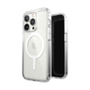 Speck Gemshell + MagSafe - Case for iPhone 14 Pro with MICROBAN half (Clear)