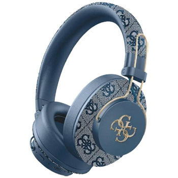 Guess Metal 4G Logo – Kabellose Over-Ear Bluetooth-Kopfhörer ENC (blau)