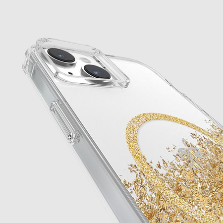 Case-Mate Karat MagSafe – zlatě zdobené pouzdro na iPhone 15 Plus (Marble)