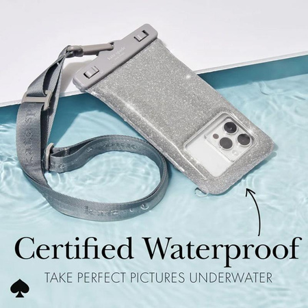 Kate Spade New York Waterproof Floating Pouch - Waterproof case for smartphones up to 6.7" (That Sparkle)