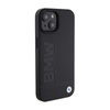 BMW Leder Hot Stamp - iPhone 15 Tasche (schwarz)