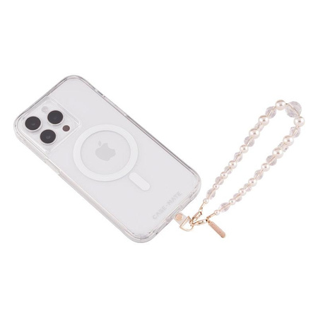 Case-Mate Beaded Phone Wristlet - Universal Phone Lanyard (Crystal Pearl)