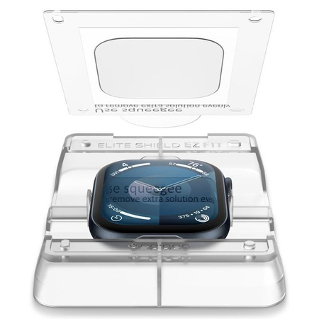 Spigen Elite Shield EZ Fit 2-Pack - Verre hybride pour Apple Watch 10 42 mm (Transparent)