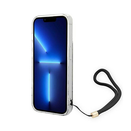 Guess 4G Print Cord - pouzdro pro iPhone 14 Pro Max (hnědé)