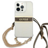 Guess 4G Gold Stripe Crossbody - Etui iPhone 13 Pro Max