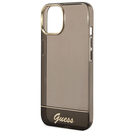 Průsvitné pouzdro Guess - iPhone 14 Plus (černé)