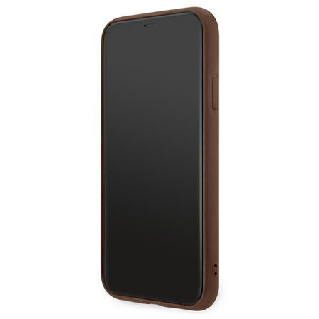 Guess 4G Metal Gold Logo – Etui iPhone 11 (brązowy)