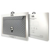 Karl Lagerfeld NFT Saffiano Monogram Ikonik Karl Sleeve - pouzdro na 14" notebook (stříbrné)