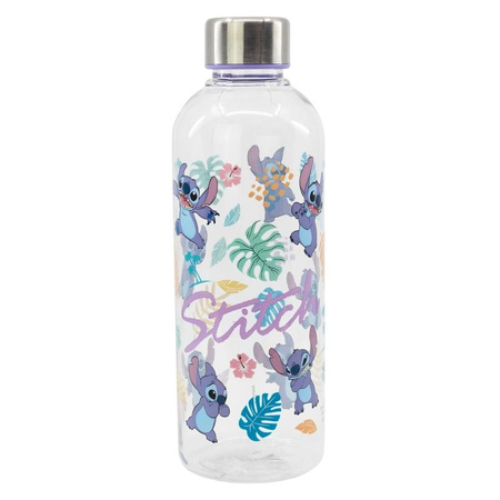 Disney Stitch – Butelka na wodę z metalową zakrętką (850 ml, bez BPA, lekka, licencjonowana)