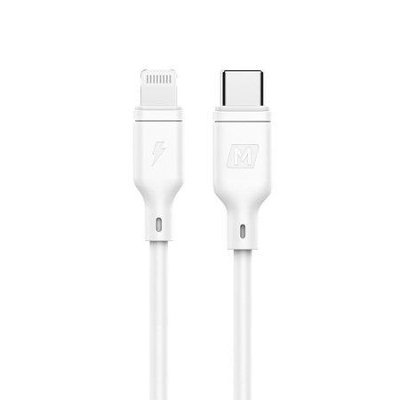 Momax Zero - Kabel połączeniowy USB-C (Power Delivery Fast Charging 3A) na Lightning MFi 1.2 m (White)