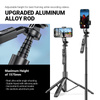 Crong SelfieGo Ultra - Alumínium szelfibot Bluetooth állvány (fekete)