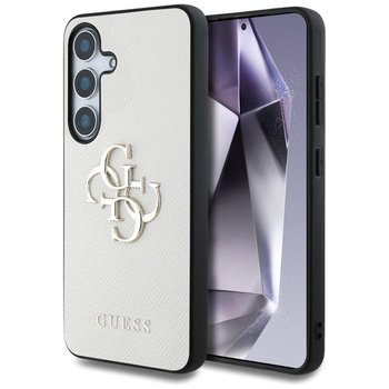 Guess szemcsés Big 4G Logo Small Classic Logo - tok Samsung Galaxy S25 (bézs)