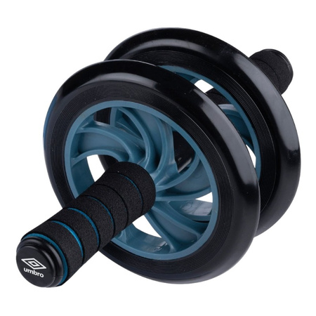 Umbro - Dual-wheel ab roller with mat (Blue)