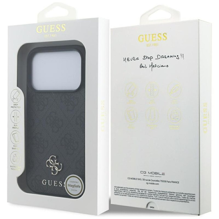 Guess 4G Small 4G and Classic MagSafe - Case for iPhone 17 Pro (black)