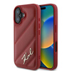 Karl Lagerfeld Quilted Signature - iPhone 16 Case (red)