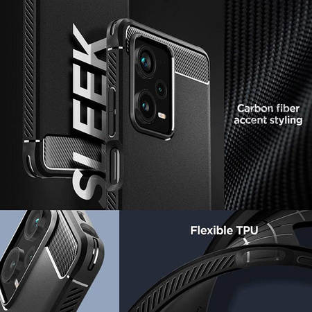 Spigen Rugged Armor - pouzdro pro Xiaomi Redmi Note 12 Pro+ (Black)