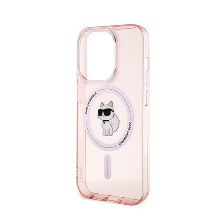 Karl Lagerfeld IML Choupette MagSafe - pouzdro pro iPhone 14 Pro Max (růžové)