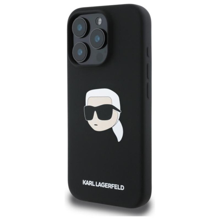 Karl Lagerfeld Silicone Karl Head Print MagSafe - Case iPhone 16 Pro (black)