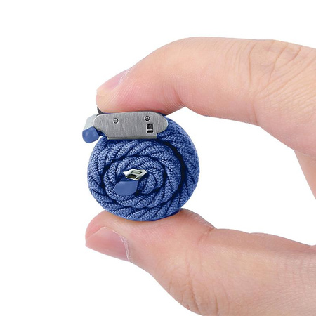 Crong Wave Band – Braided strap for Apple Watch 44/45/46/49 mm (blue)