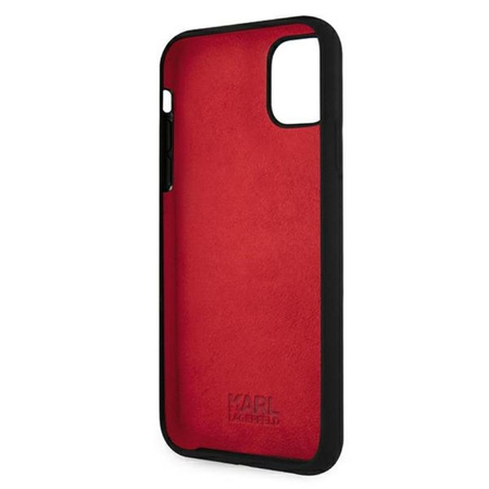 Karl Lagerfeld Silicone Stack Logo - Etui iPhone 11 (czarny)