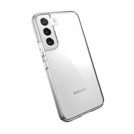 Speck Presidio Perfect-Clear - Etui Samsung Galaxy S22 z powłoką MICROBAN (Clear/Clear)