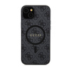 Guess 4G Collection Leather Metal Logo MagSafe - iPhone 15 / 14 / 13 Case (black)