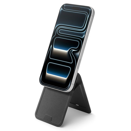 Spigen S314-3 Slim Fold Tripod MagSafe - Portafoglio magnetico con funzione di supporto (nero)