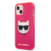 Karl Lagerfeld Choupette Head - iPhone 13 mini tok (fluo rózsaszín)