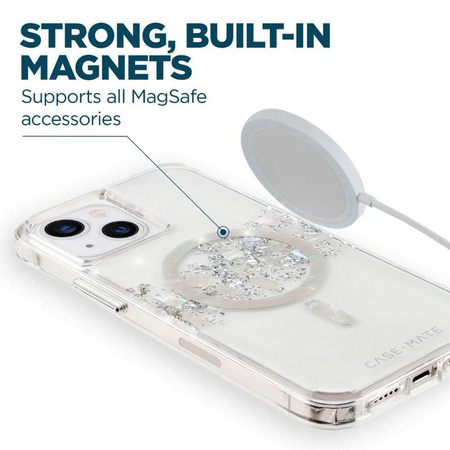 Case-Mate Karat MagSafe - iPhone 14 case decorated with mother of pearl (A Touch of Pearl)