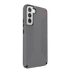 Speck Presidio2 Grip - Étui pour Samsung Galaxy S22+ avec revêtement MICROBAN (Gris graphite/Noir)