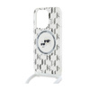 Karl Lagerfeld IML Crossbody Monogram Karl & Choupette Head MagSafe - iPhone 15 Pro Case (Transparent)
