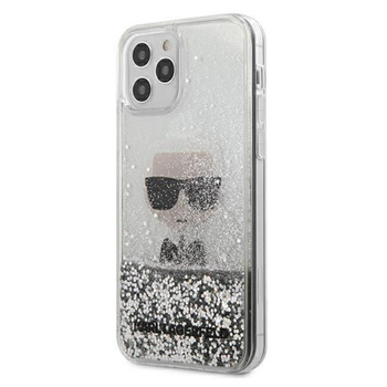 Karl Lagerfeld Liquid Glitter Ikonik - iPhone 12 Pro Max tok (ezüst)