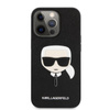 Karl Lagerfeld Saffiano Ikonik Karl`s Head - pouzdro pro iPhone 13 Pro (černé)