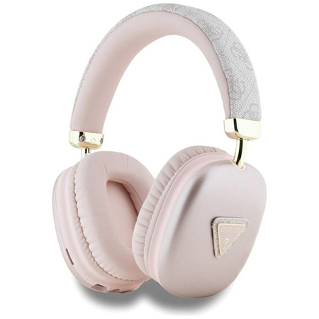 Guess 4G Triangle Logo - Kabellose Over-Ear-Kopfhörer Bluetooth V5.3 (rosa)