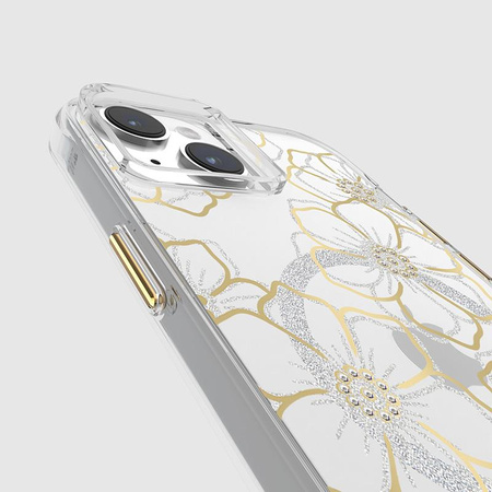 Case-Mate Floral Gems MagSafe - iPhone 15 Plus Hülle (Gold)