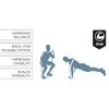GUMOWA OPOROWA 35 KG NIEBIESKA DO ĆWICZEŃ, Treningu Fitness, Umbro