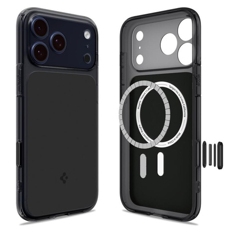 ETUI DO IPHONE 17 PRO do MAGSAFE SPIGEN ULTRA HYBRID ORYGINALNE CZARNE CASE
