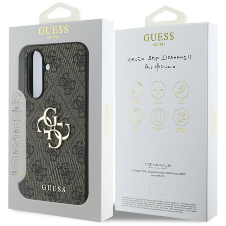 Guess Big 4G Classic Logo - Case for Samsung Galaxy A36 5G (brown)