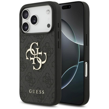ETUI DO IPHONE 17 PRO GUESS CZARNE ELEGANCKIE MODNE CASE PLECKI