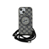 Karl Lagerfeld IML Crossbody Monogram Karl & Choupette Head MagSafe Case - iPhone 15 / 14 / 13 Case (noir)