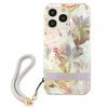 Guess Flower Cord - Case with Lanyard iPhone 13 Pro Max (Purple)