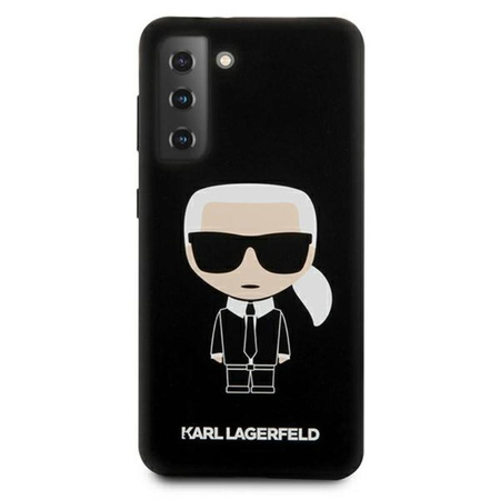 Pouzdro Karl Lagerfeld Fullbody Silicone Iconic - Samsung Galaxy S21+ (černé)