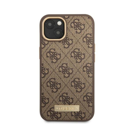 Guess 4G Logo Plate MagSafe - iPhone 13 Case (brown)
