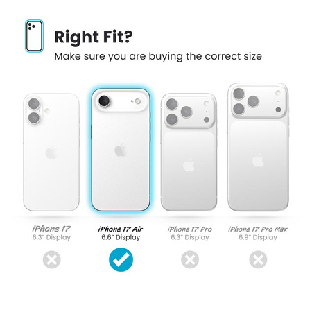 Speck Presidio Perfect Clear MagSafe - iPhone Air Case (Clear / Silver)
