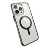 Speck Presidio Perfect-Clear with Impact Geometry + MagSafe - iPhone 14 Pro Max Case with MICROBAN Coating (Clear / Black)