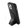 Pouzdro Guess Grip Stand 4G Triangle Strass Logo - iPhone 15 Pro Max (černé)