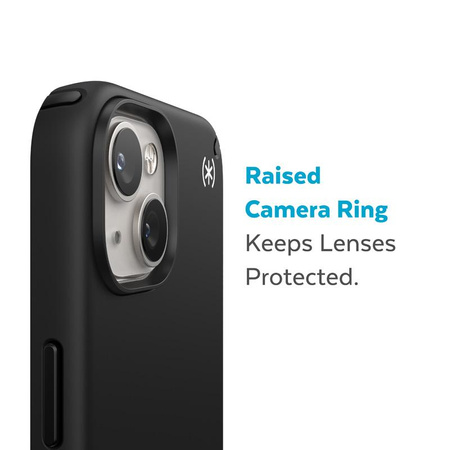 Speck Presidio2 Pro - Coque antibactérienne pour iPhone 14 / iPhone 13 (Noir / Noir / Blanc)