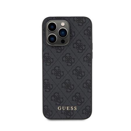 Guess 4G Metal Gold Logo - iPhone 15 Pro Max Case (gray)